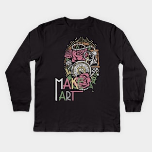 Make Art Kids Long Sleeve T-Shirt